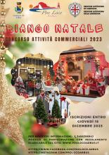 Locandina per le attività commerciali in occasione del Natale 2023